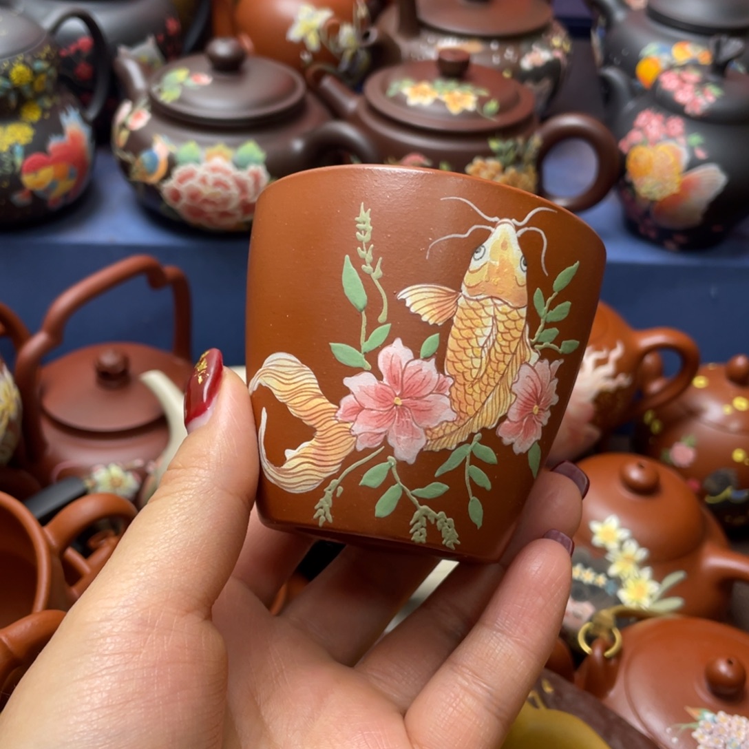 茶杯紫砂紫砂主人杯150vc