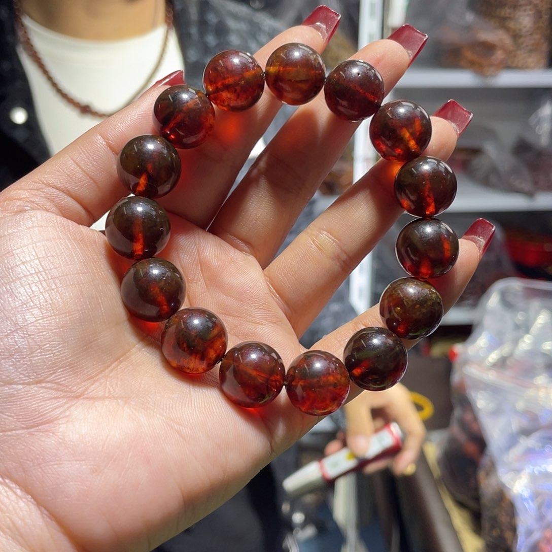 琥珀手链未镶嵌琥珀蜜蜡07