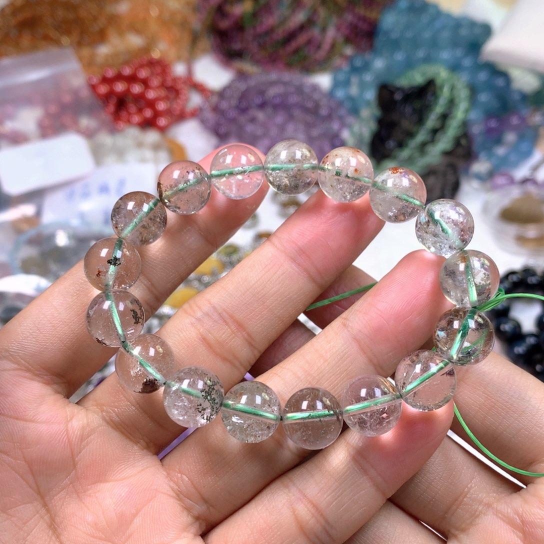 水晶手串未镶嵌天然水晶