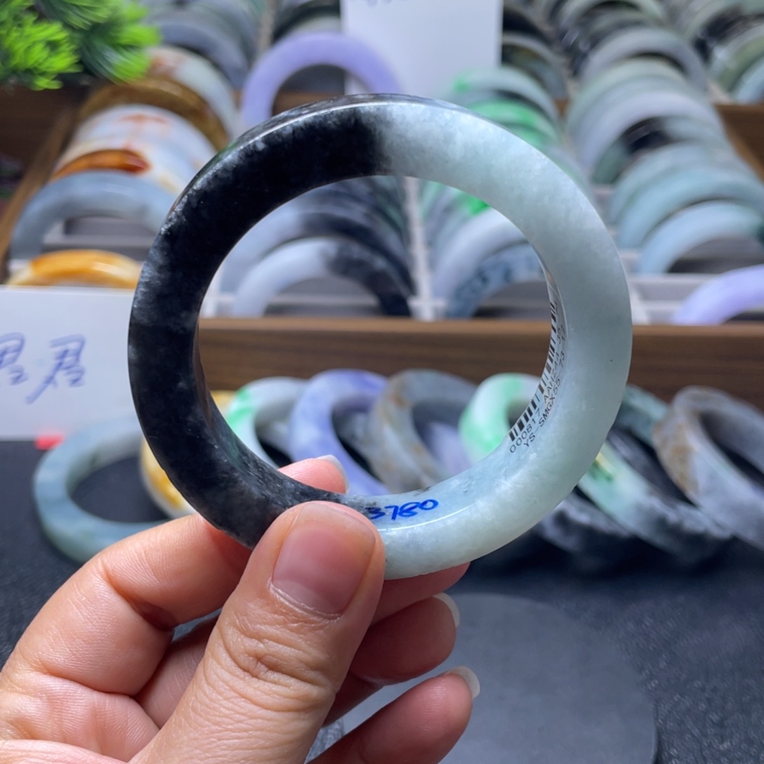 定制翡翠未镶嵌纯天然翡翠手镯定制