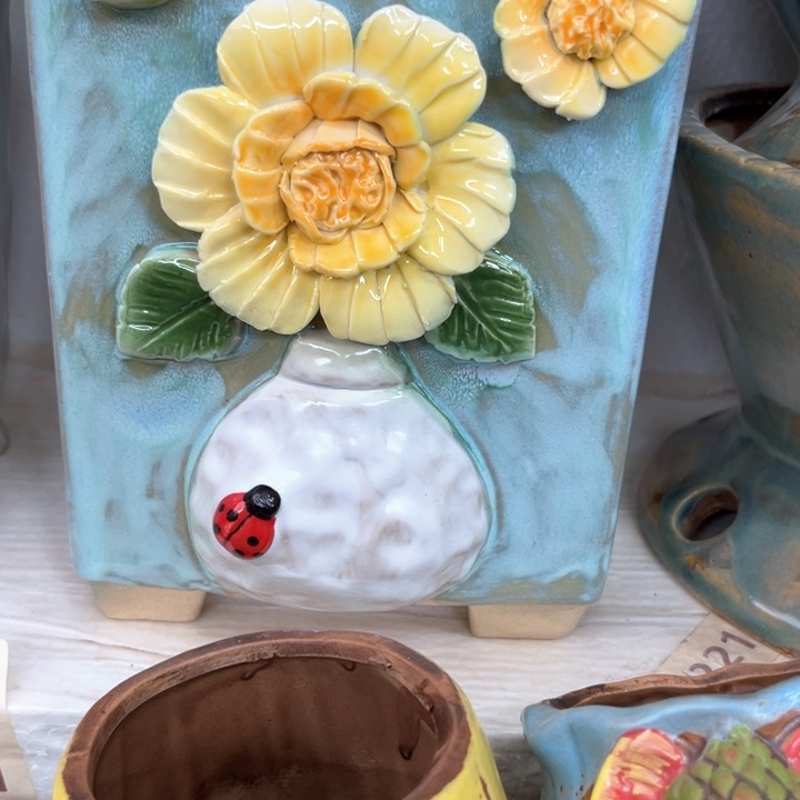 紫砂花盆粗陶材质多肉花盆