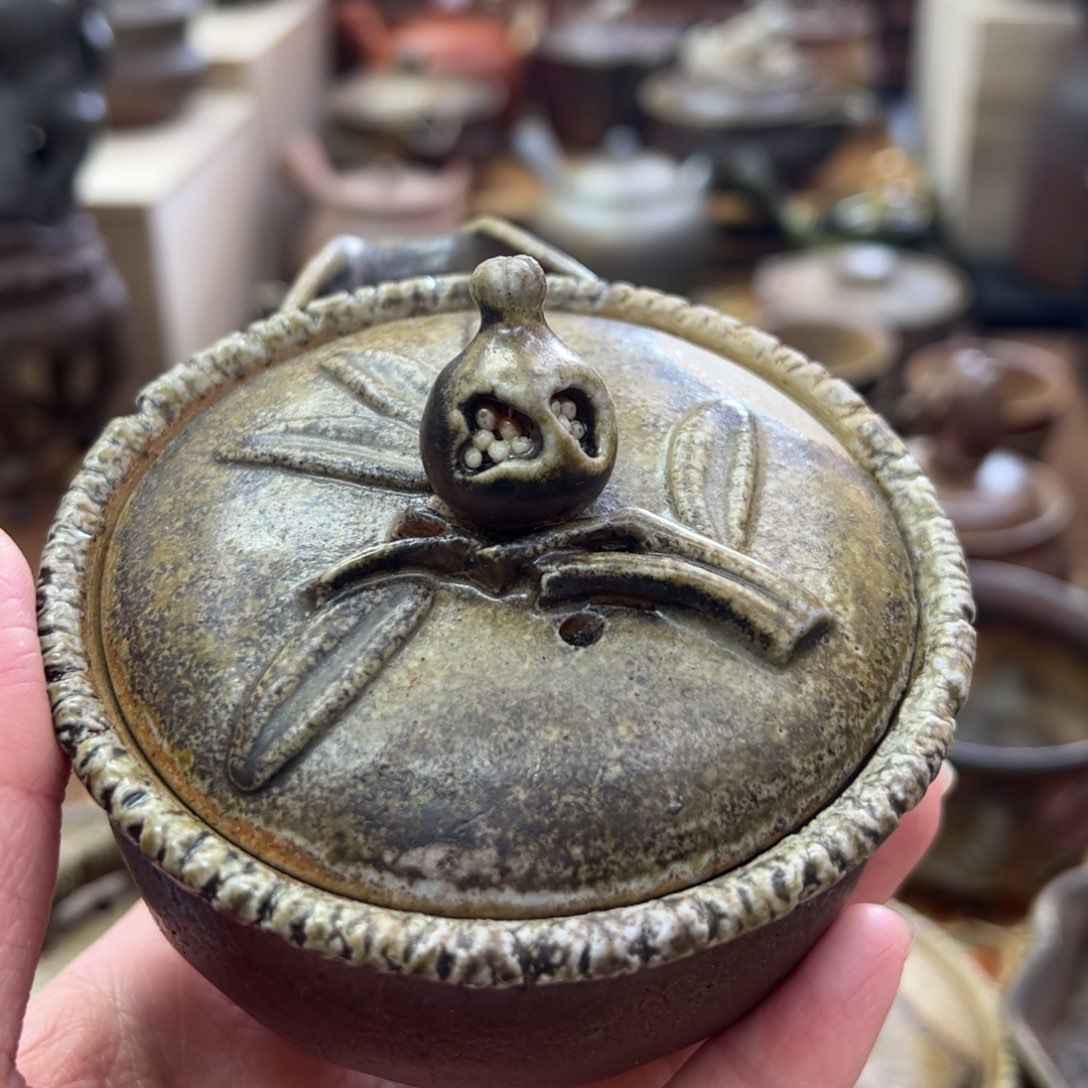 岩本政一备前烧宝瓶九*爷