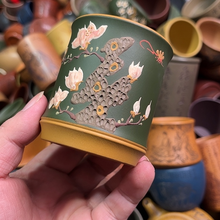 紫砂茶杯全手工紫砂主人杯