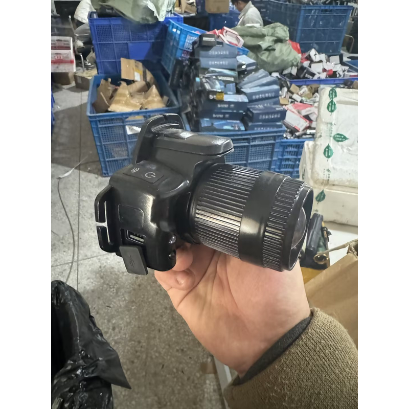 【微瑕】U8-3gt【三灯芯头灯】变焦远射挥手感应多光源白激光头灯