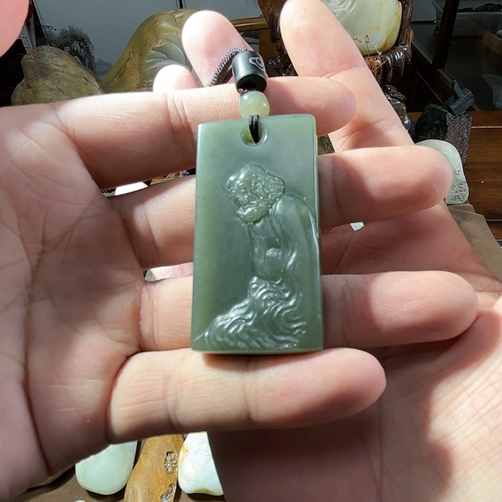 和田玉未镶嵌挂件