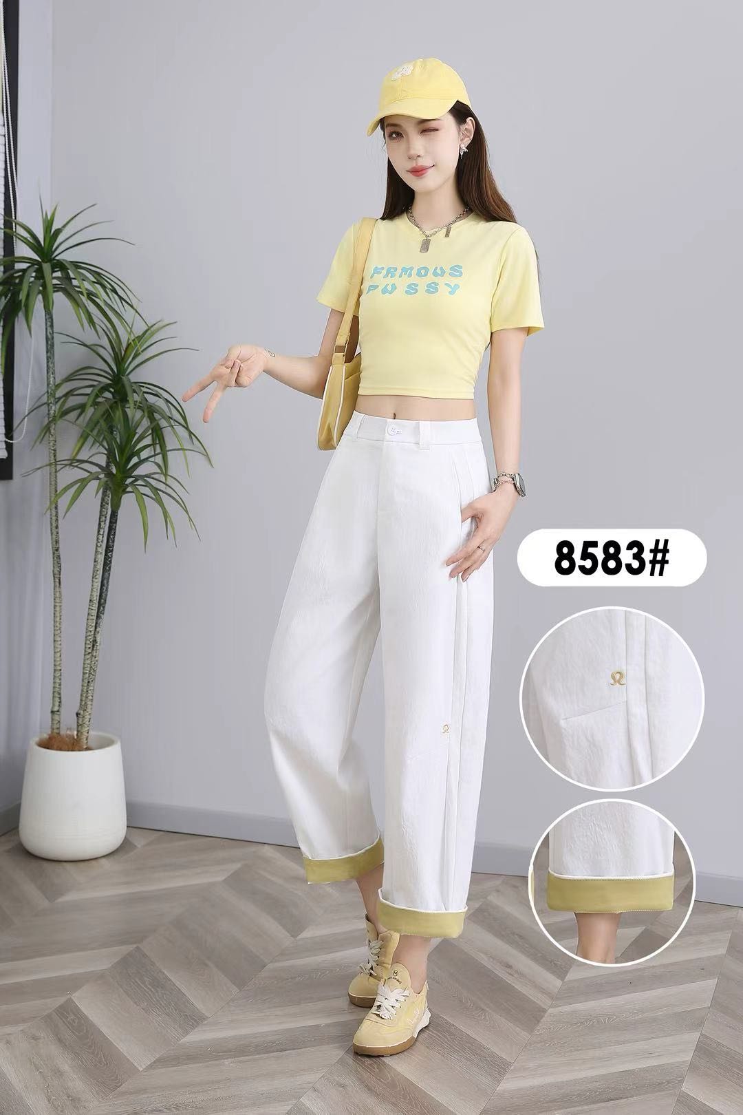 〖铃铛精选〗8583休闲时尚九分裤