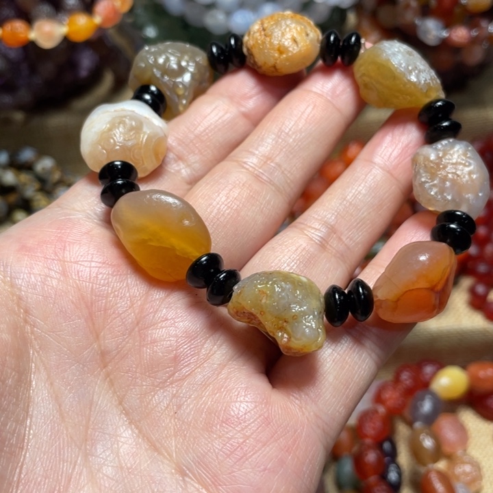 玛瑙/玉髓未镶嵌手链