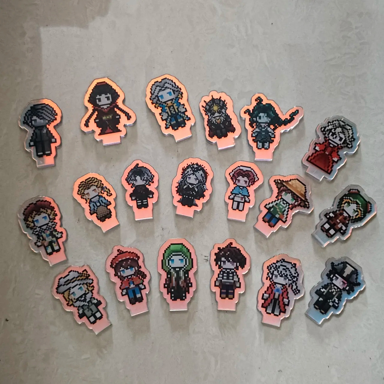 【镭射马赛克盲袋】原创同人各个IP镭射小立牌3cm-原神崩铁第五