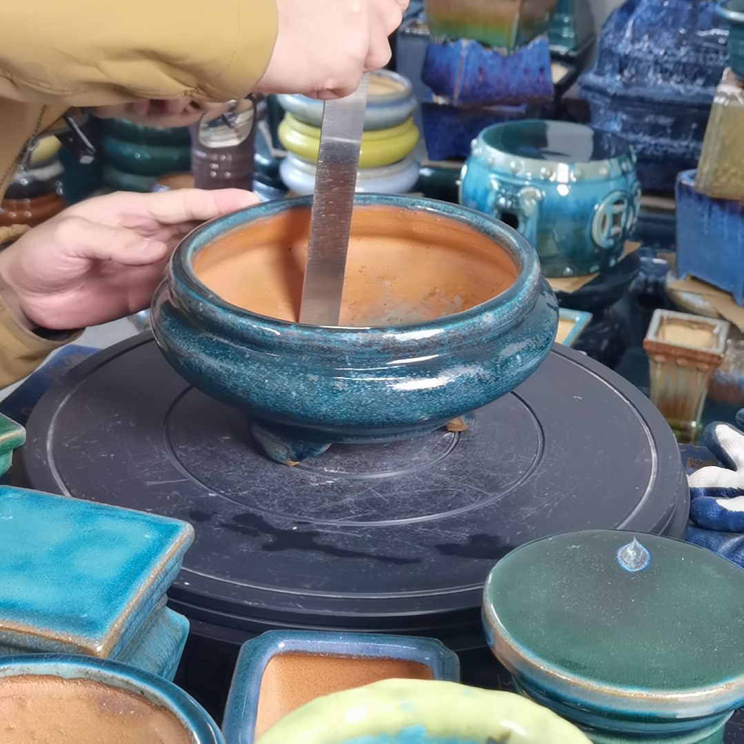 内口19.5深8石湾花盆默认微瑕