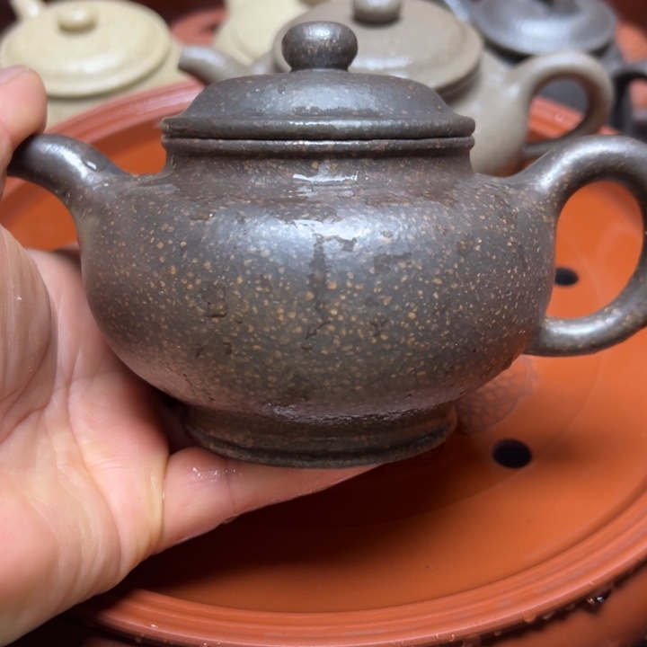 紫砂茶壶刘*一宜兴原矿桃花泥