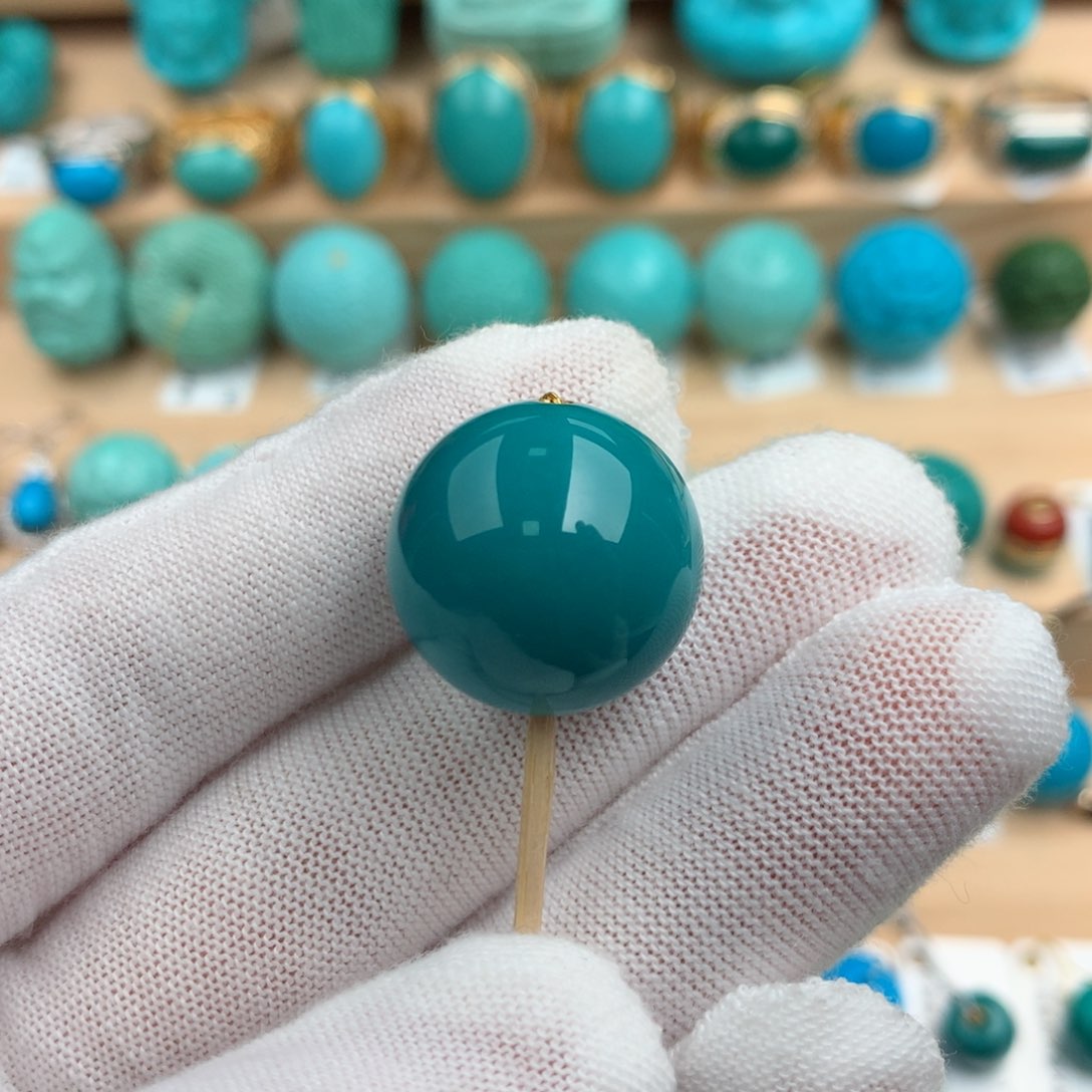 绿松石配饰未镶嵌18.9mm