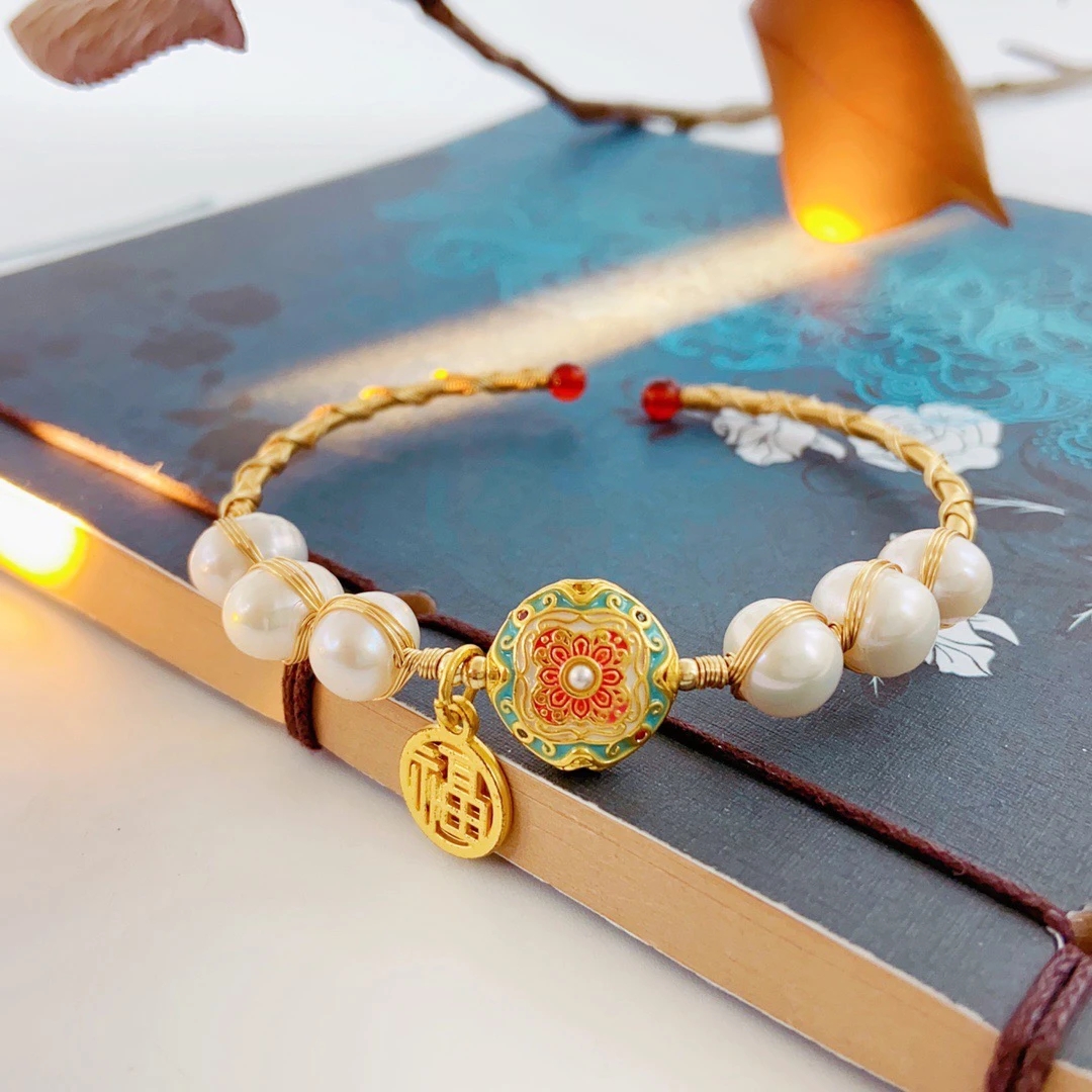 雨中花漫天然淡水珍珠手链