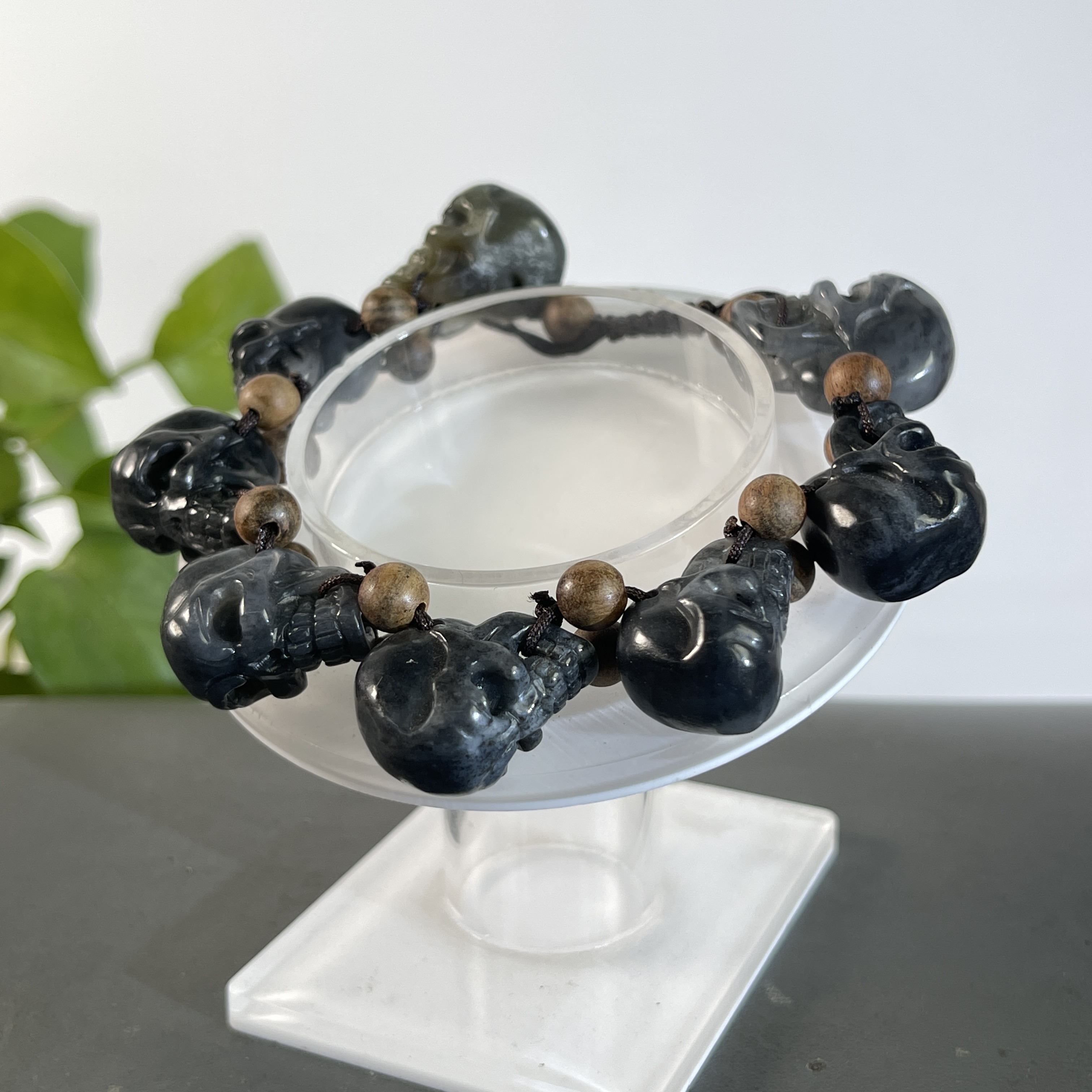 JXB23-184   和田玉-特色手串