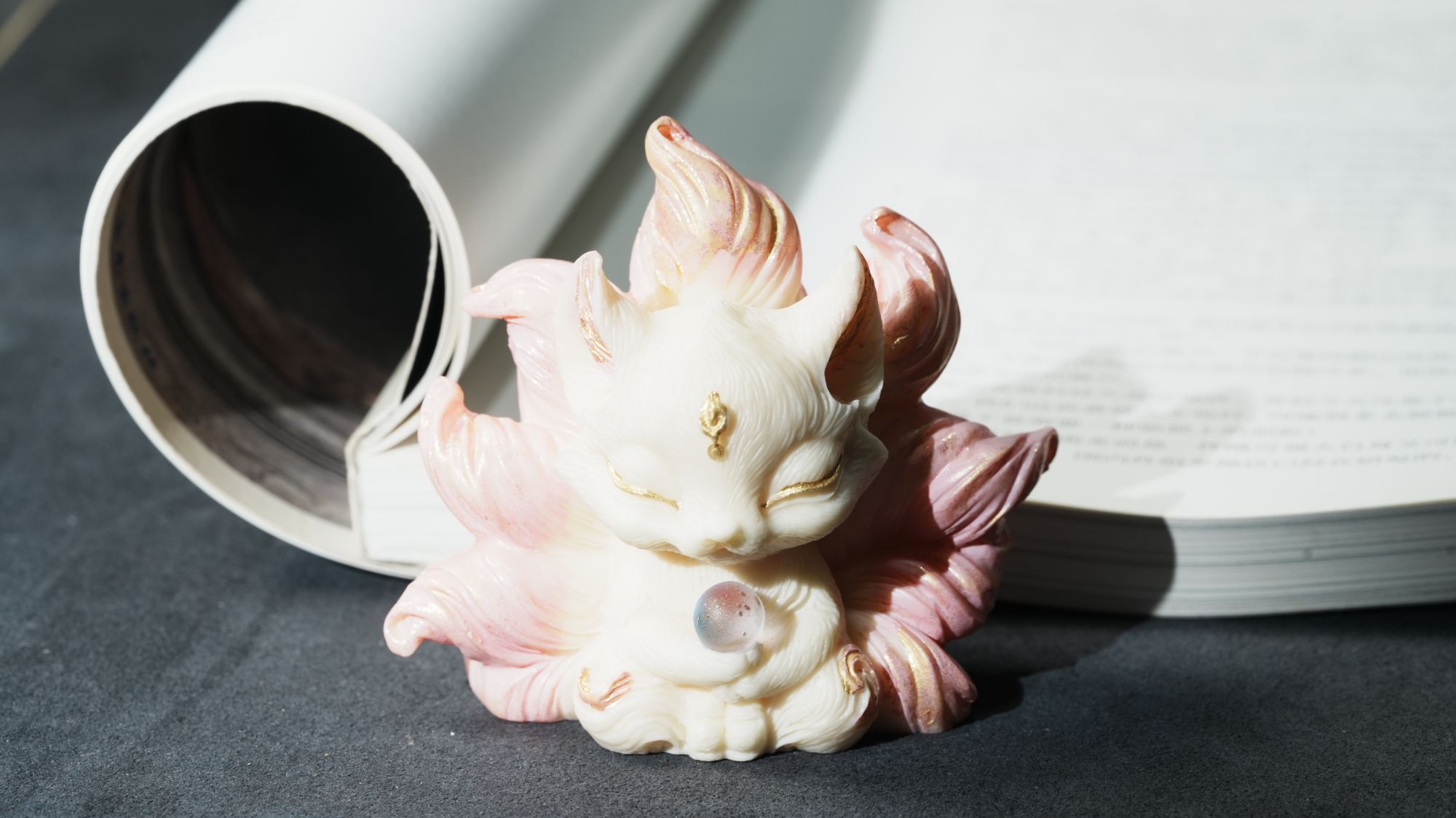 象牙果摆件九尾狐