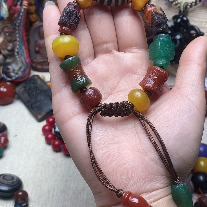 【闪购商品】玛瑙/玉髓颈饰未镶嵌小**荷