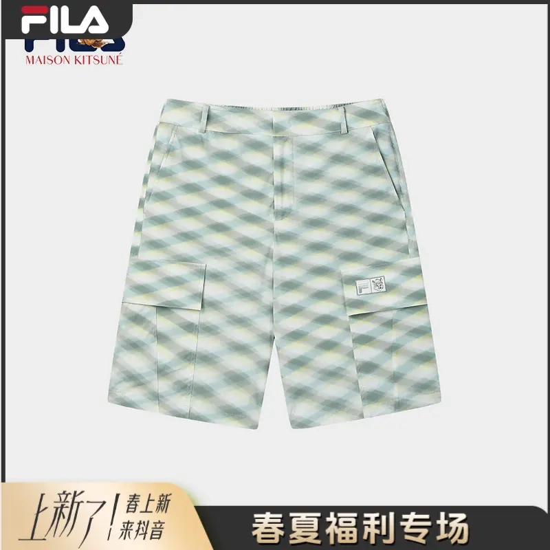 X MAISON KITSUNÉ斐乐小狐狸联名新款男梭织短裤F11M529806F