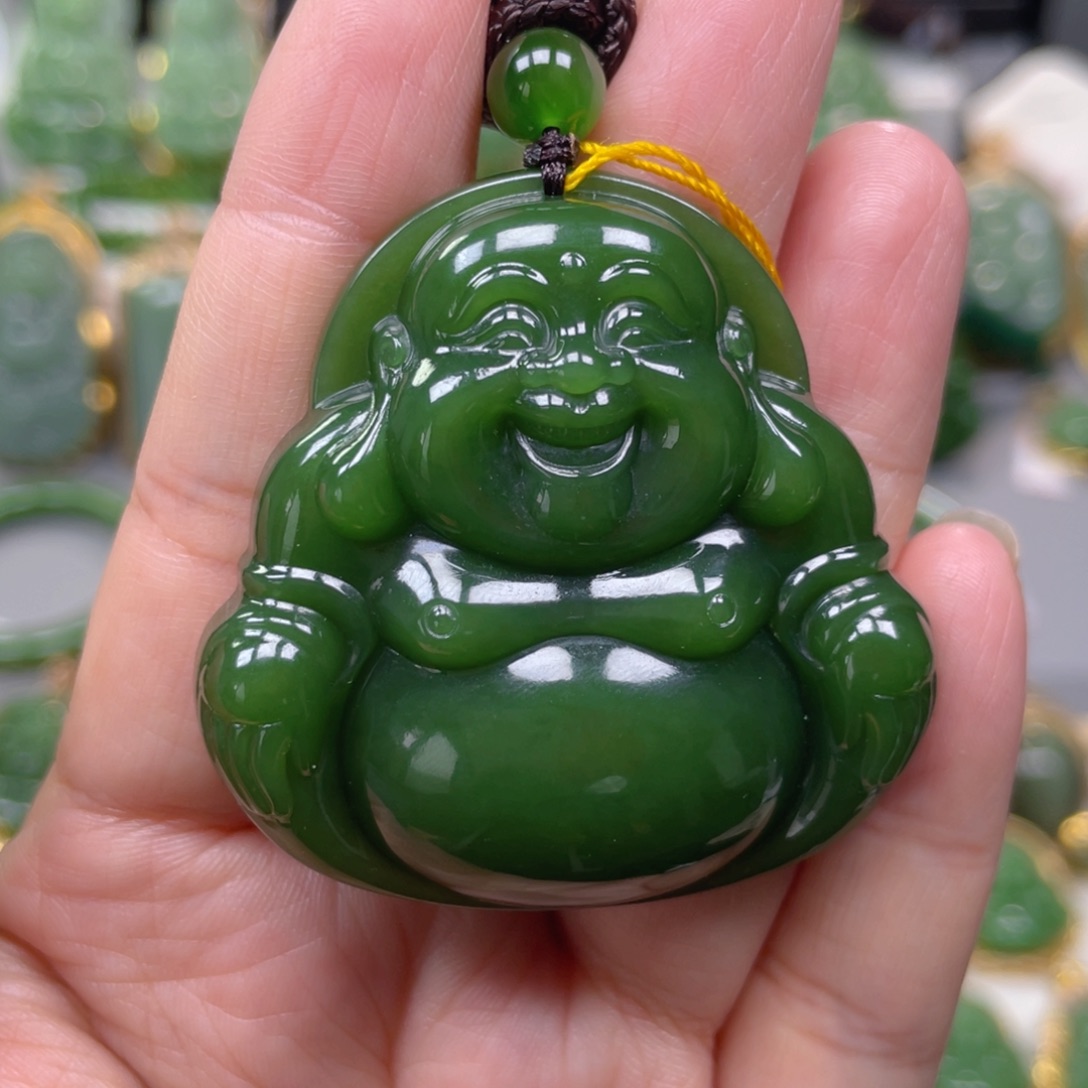 吊坠(不含链)未镶嵌和田玉（碧玉）