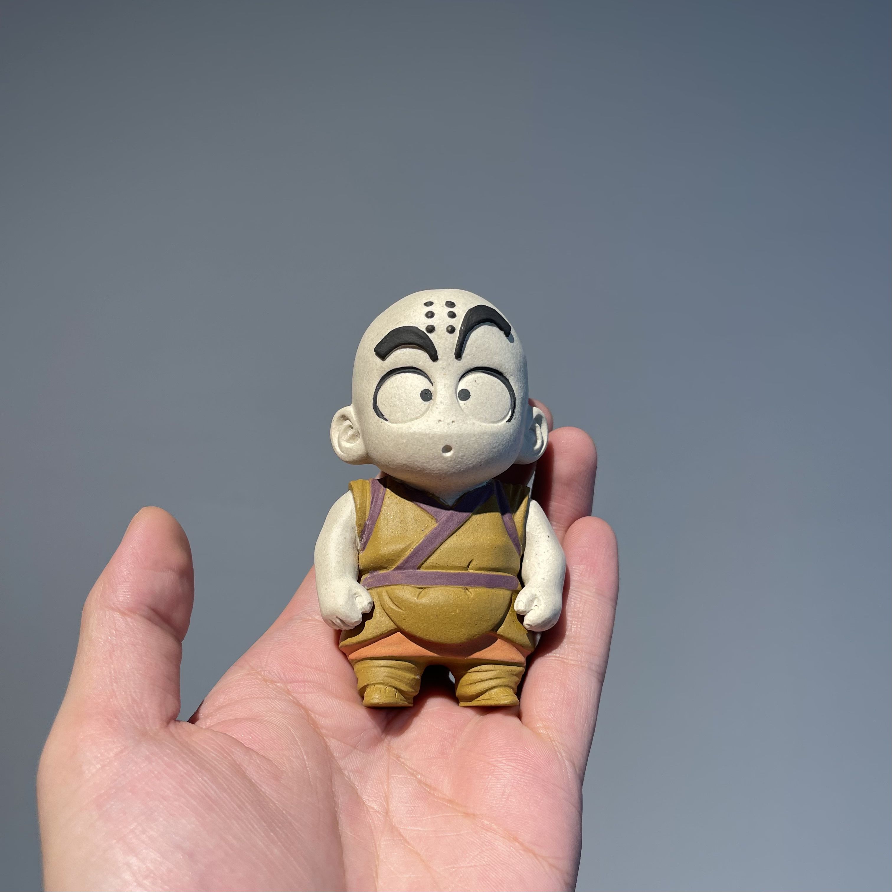 宜兴原矿全手工紫砂茶宠 七龙珠紫砂茶宠摆件 童年克林 颜玮作品