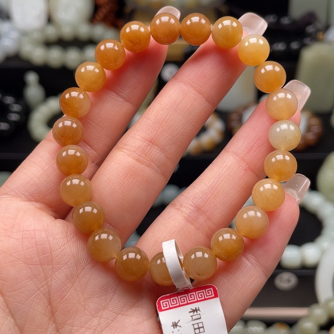 和田玉手串未镶嵌