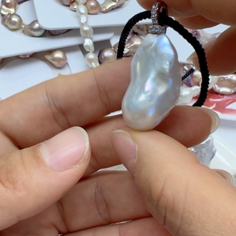 淡水珍珠手镯银S925镶嵌