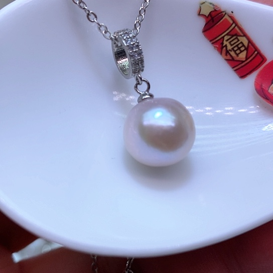 淡水珍珠耳饰银S925镶嵌