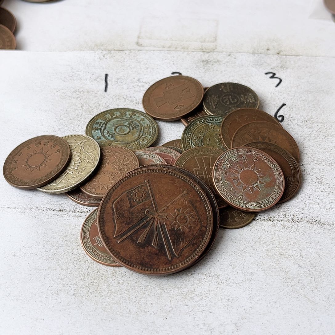 抖*儿2 5枚铜元工艺品工艺品