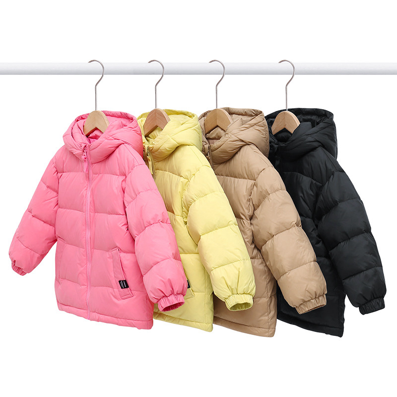 新款短款羽绒服鸭绒冬季男童女童宝宝加厚中大童儿童保暖外套