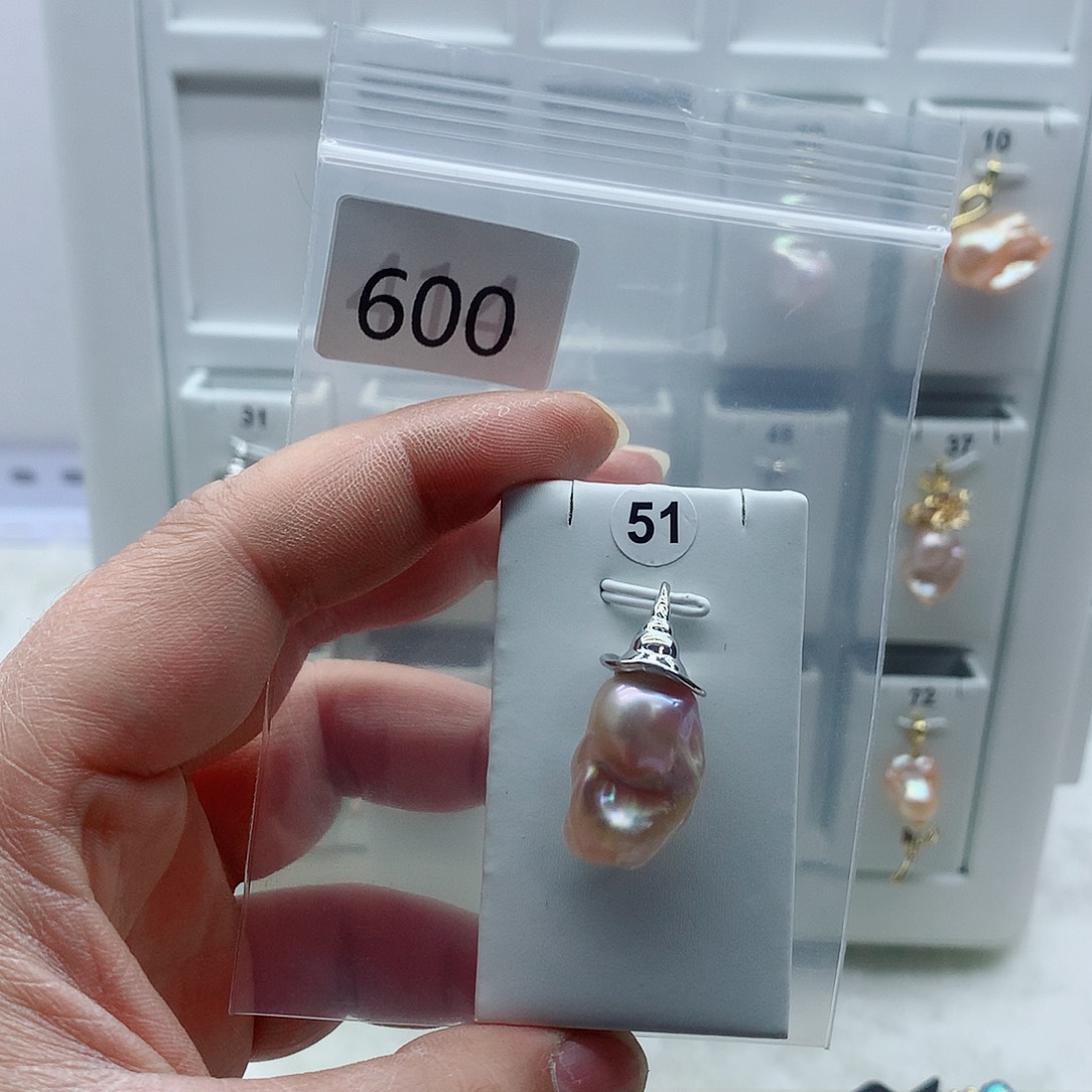 淡水珍珠吊坠(不含链)合金