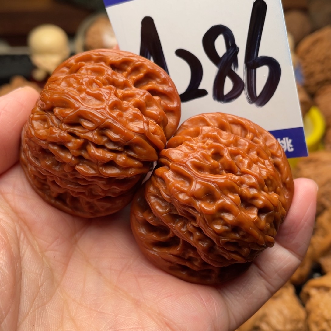 把件文玩核桃磨盘狮子头45