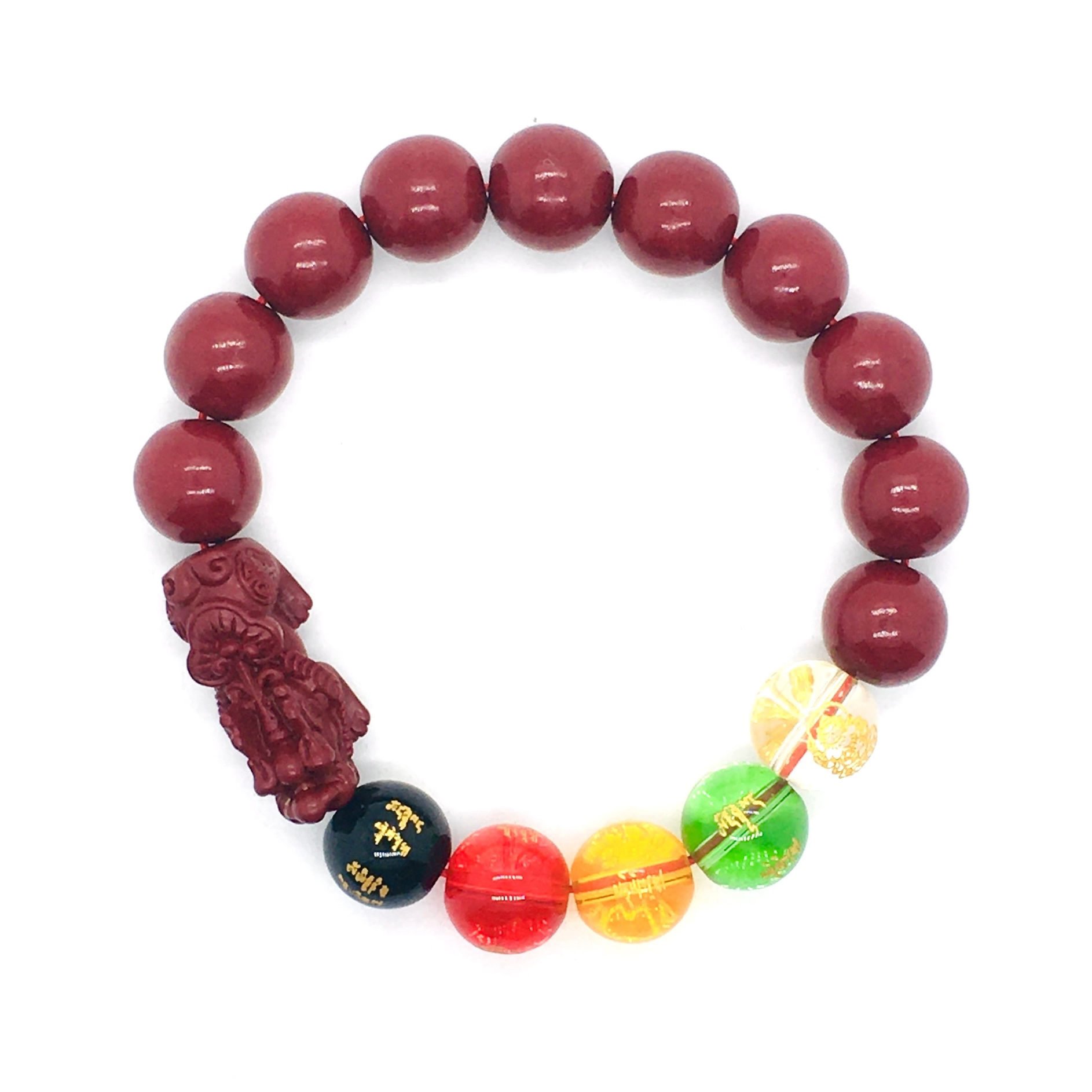 含辰砂工艺品QW015单圈1.2手串-（无礼盒）