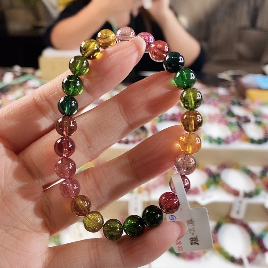 手串未镶嵌碧玺G2418单圈颜色微差