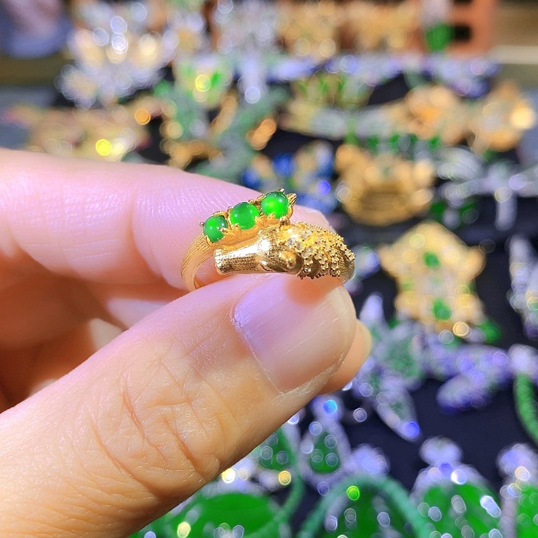 吊坠(不含链)银S925镶嵌翡翠