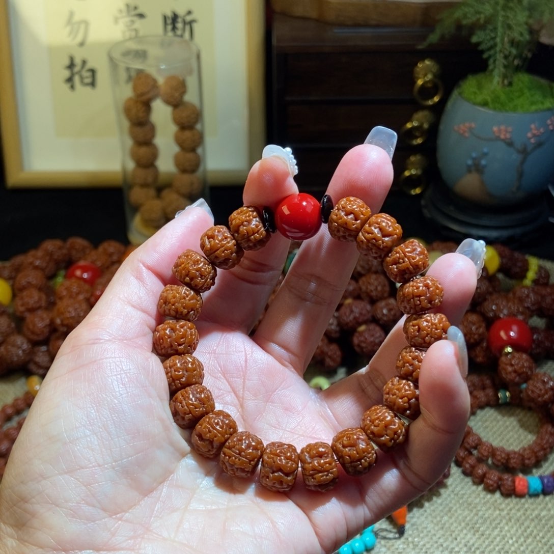 金刚菩提吊坠125玉化单圈红一代