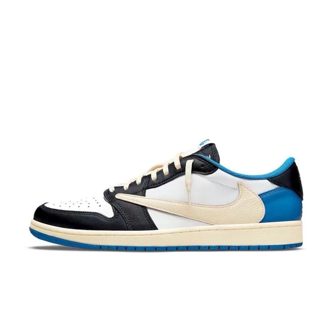 未拆封 NIKE/耐克 NIKE/耐克经典男鞋AJ1闪电倒钩低帮女鞋aj1藤原