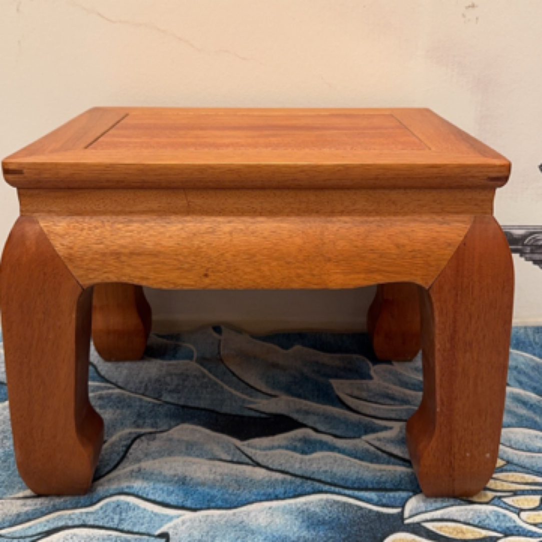 菠萝格木全原木马蹄凳家用茶几摆放凳