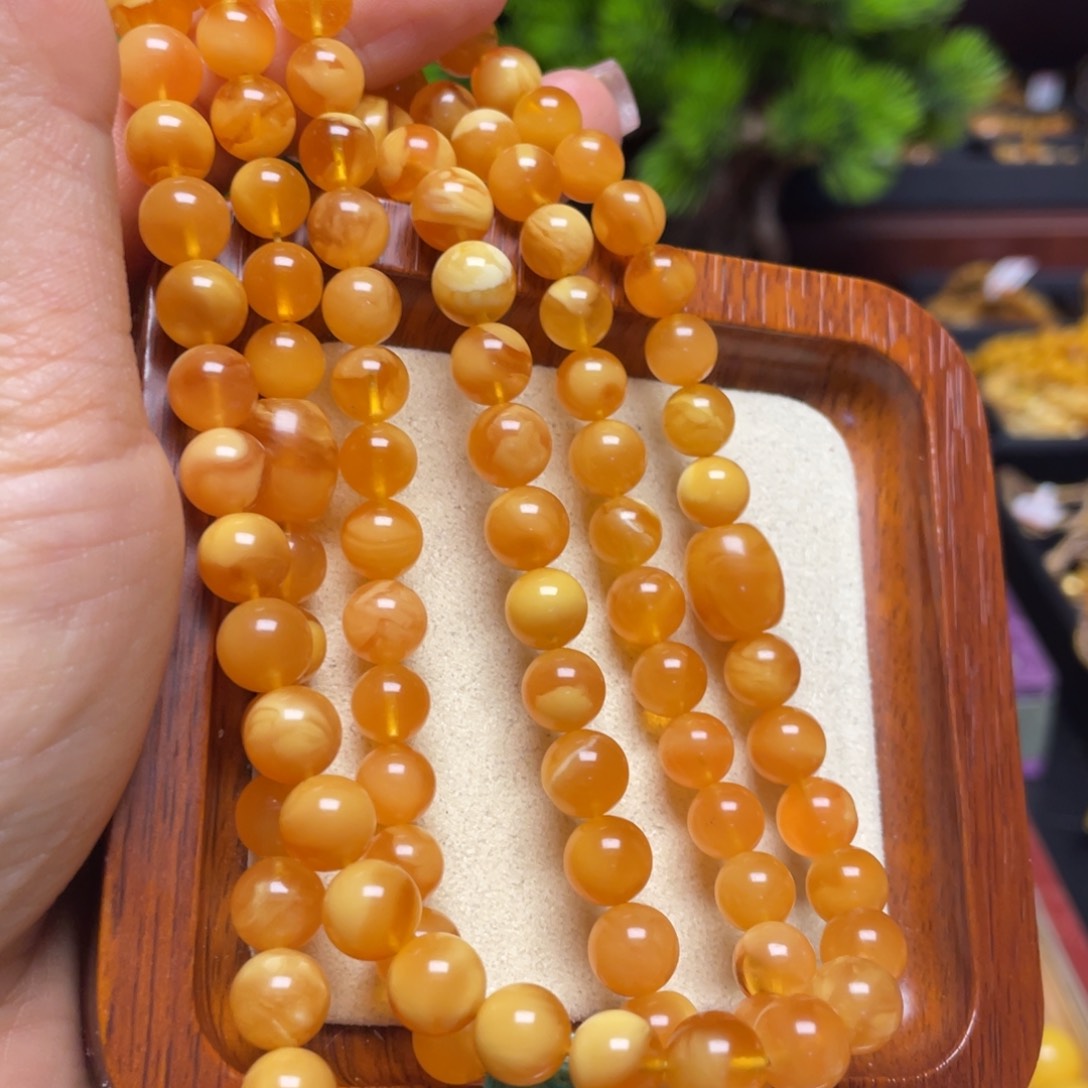 蜜蜡手链未镶嵌手串