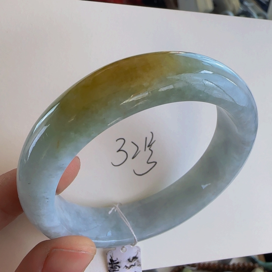 翡翠手镯未镶嵌老坑54.8圈