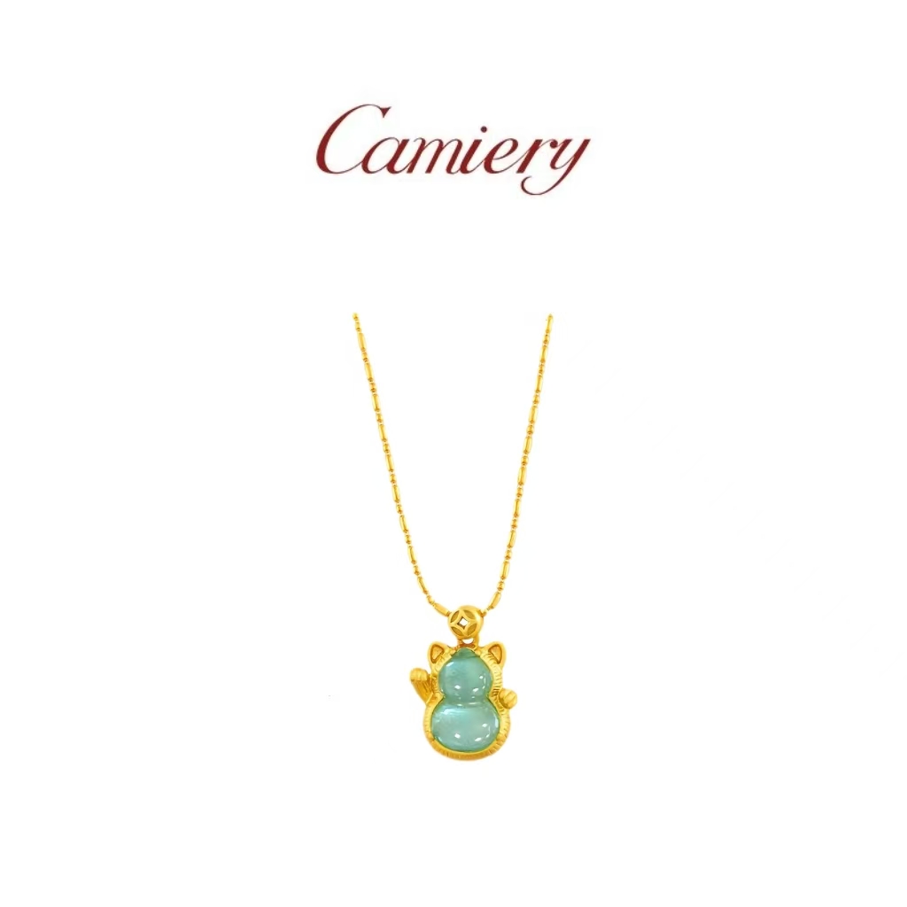  CAMIERY/卡美瑞 新中式时尚轻奢招财猫项链
