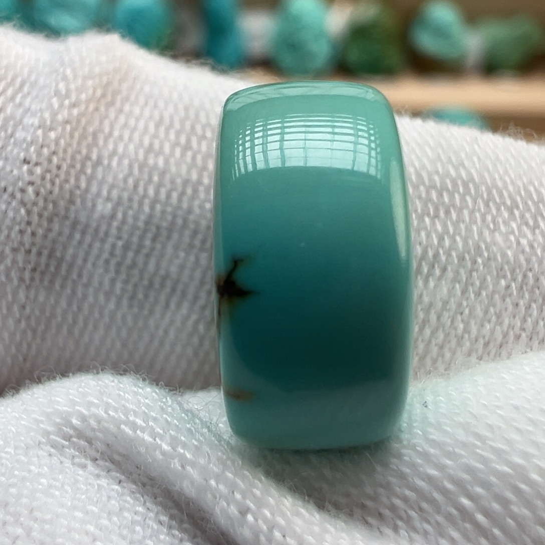 绿松石未镶嵌配饰12.8×6.1