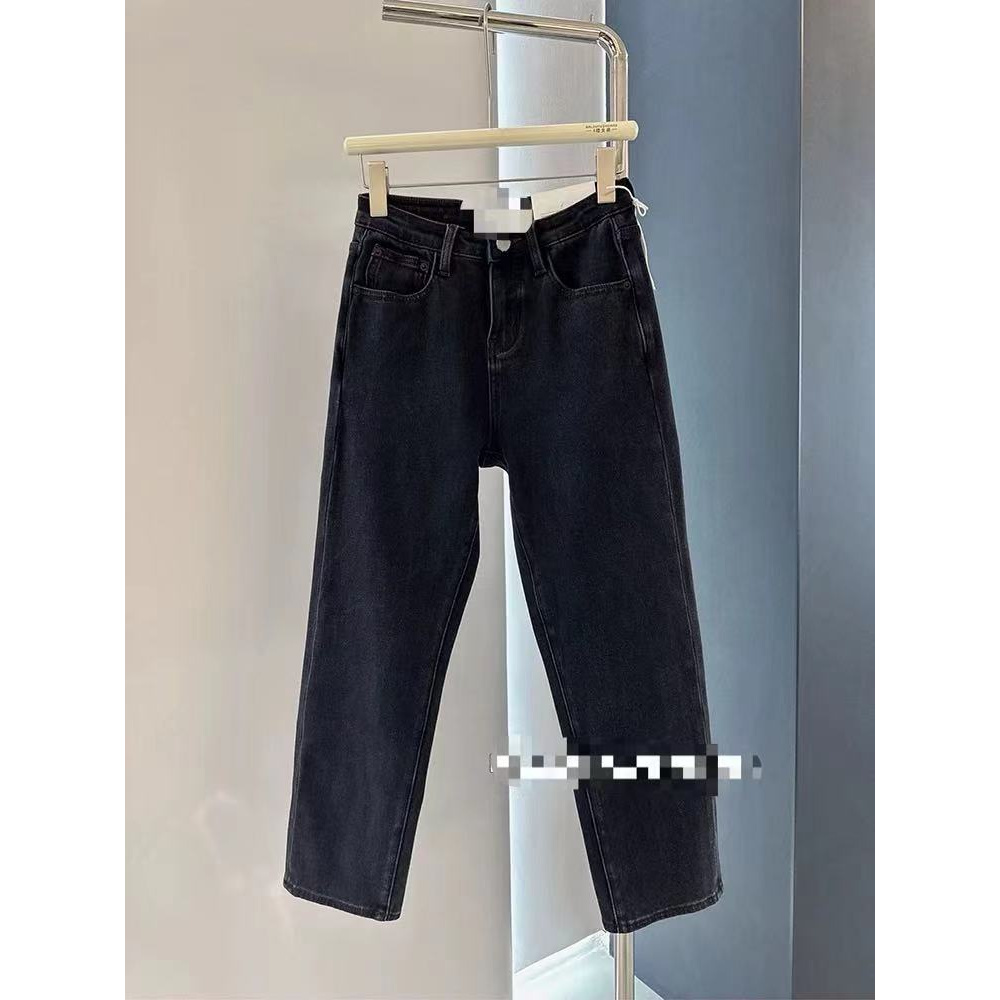 560牛仔裤女冬新款直筒裤时尚休闲显瘦高腰烟管裤