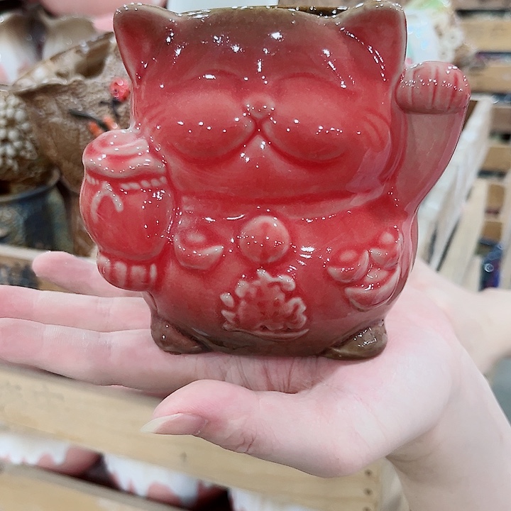 有孔.凑单10元陶瓷花盆发货！