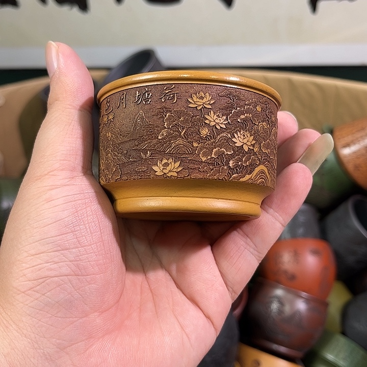 茶杯紫砂全手工紫砂主人杯