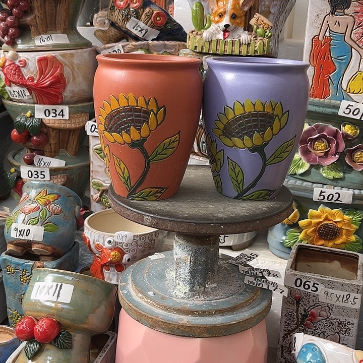 粗陶材质多肉花盆