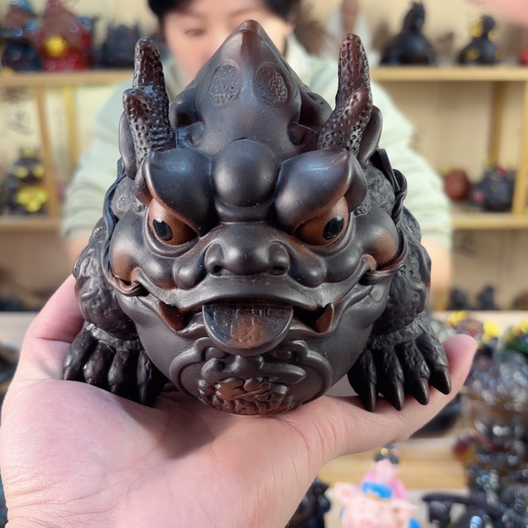 紫砂茶宠紫陶树脂茶宠摆件