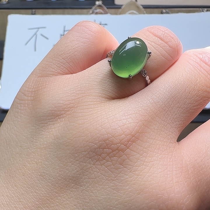 水晶银S925镶嵌戒指