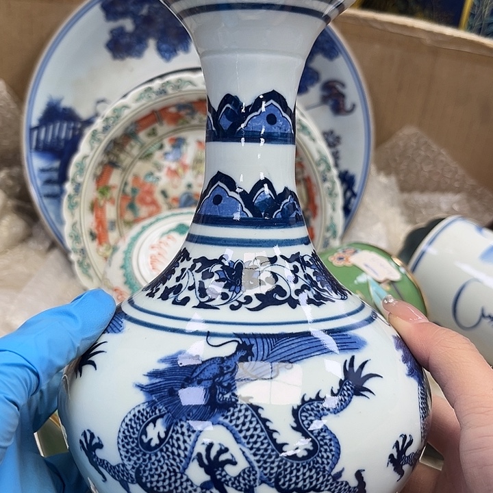 瓷片瓷器摆件 瓷器摆件