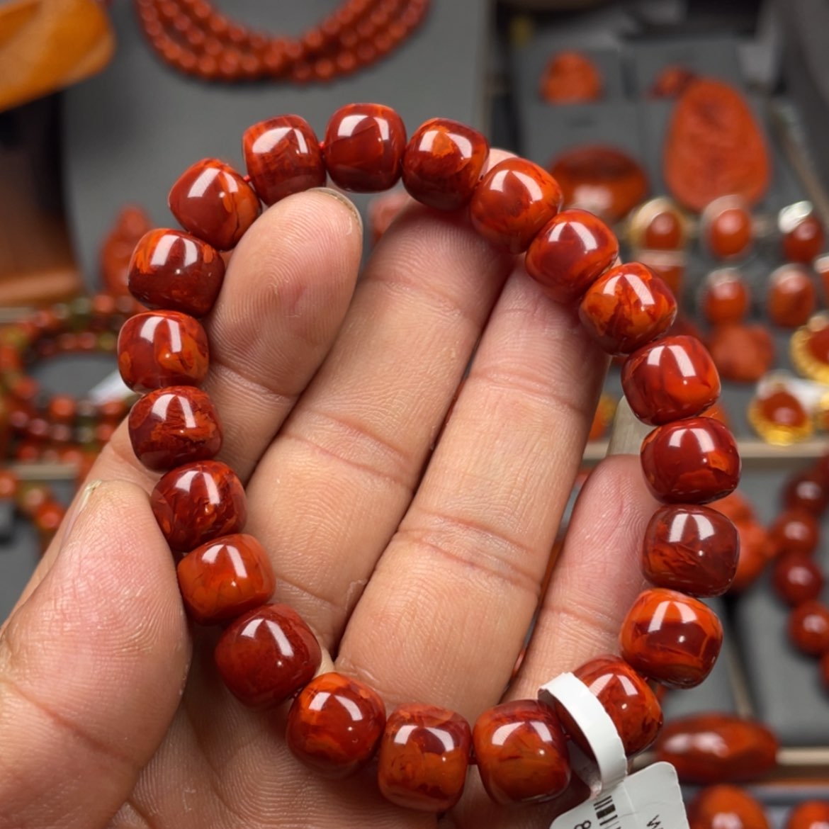 【闪购商品】南红玛瑙珠宝奇石未镶嵌单圈10