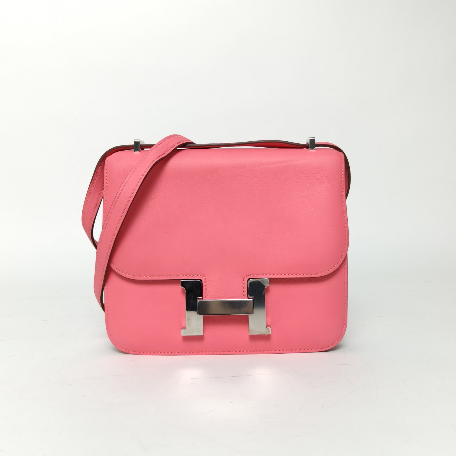 95新 Hermes/爱马仕 【双双】康康 19 8W新唇膏粉 Swift皮X刻 