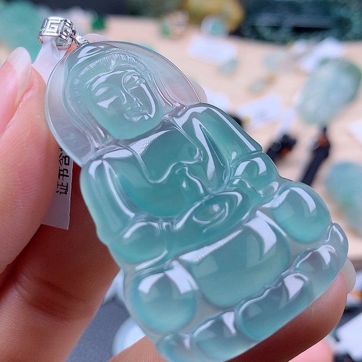 【闪购商品】翡翠颈饰18K金镶嵌陈*翡翠吊坠