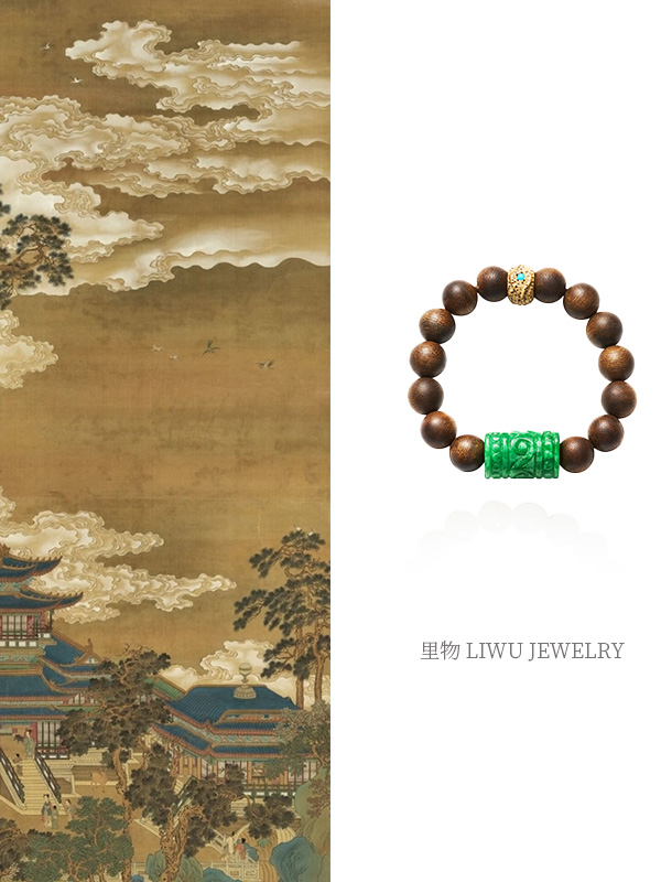 非金属仿水晶手链 LIWU•墨烟｜新中式原创设计手串